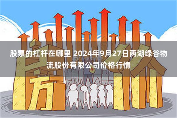 股票的杠杆在哪里 2024年9月27日两湖绿谷物流股份有限公司价格行情